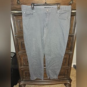 Men's Iron Co. Classic Stretch Comfort Patriot Pants, Straight Leg 40/30 Gray